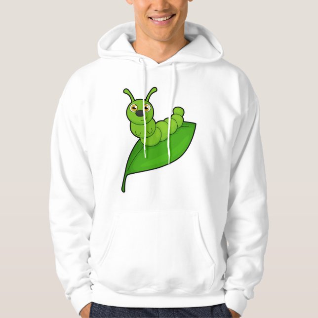 Raupe mit Leaf Hoodie (Vorderseite)