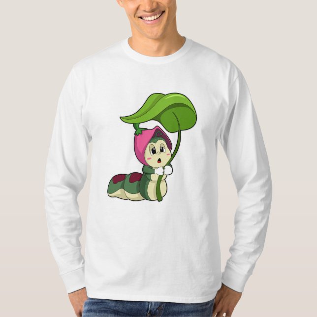 Raupe mit Leaf T-Shirt (Vorderseite)