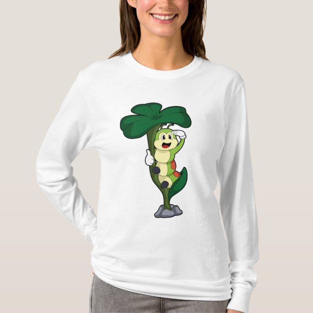 Raupe mit Leaf T-Shirt (Vorderseite)