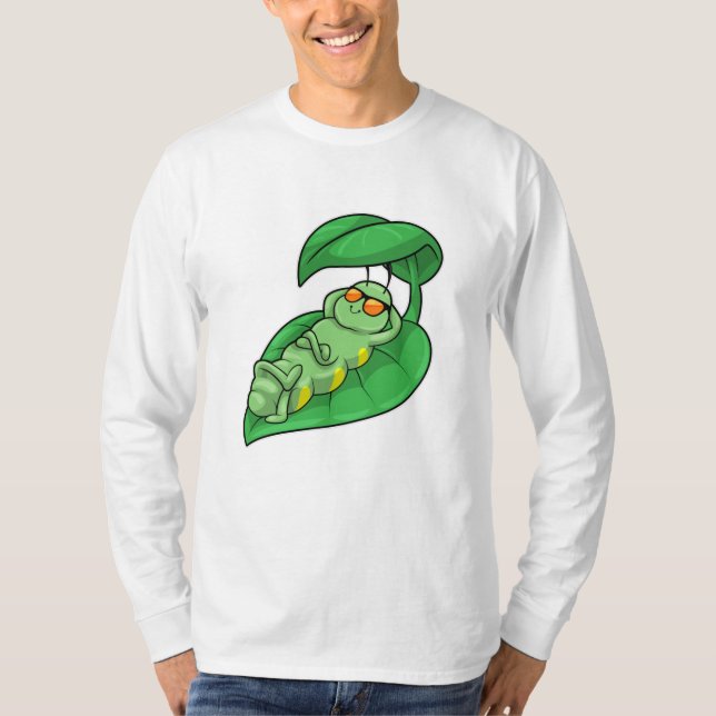 Raupe mit Leaf T-Shirt (Vorderseite)