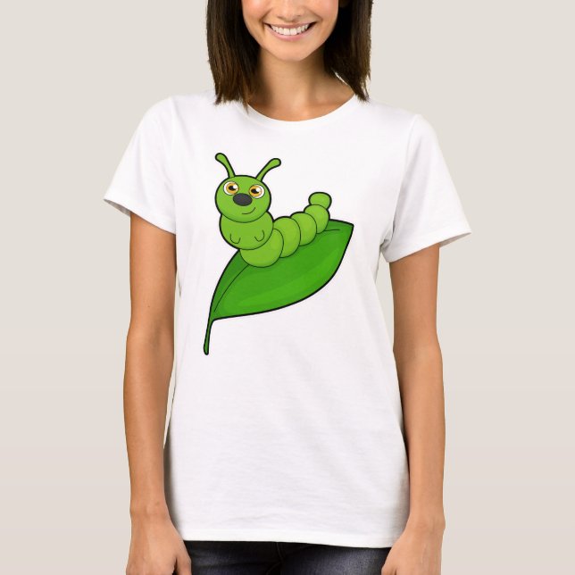 Raupe mit Leaf T-Shirt (Vorderseite)