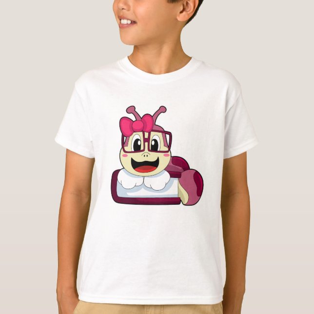 Raupe mit Ribbon T-Shirt (Vorderseite)