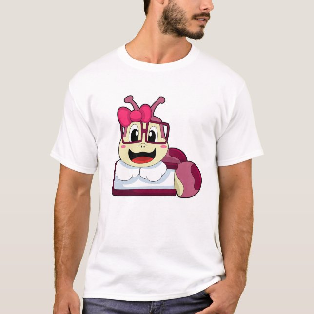 Raupe mit Ribbon T-Shirt (Vorderseite)