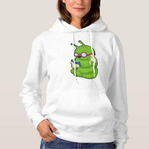 Raupe mit Sonnenbrille & Book Hoodie