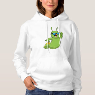 Raupe mit Sonnenbrille Hoodie