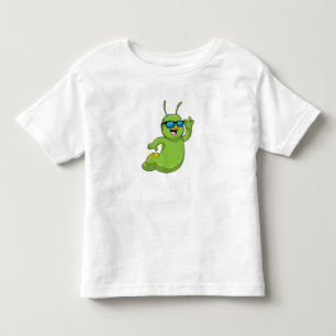 Raupe mit Sonnenbrille Kleinkind T-shirt
