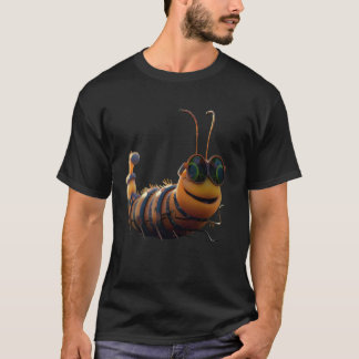 Raupe mit Sonnenbrille Lustige Süße Raupe T-Shirt