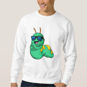 Raupe mit Sonnenbrille Sweatshirt