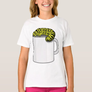 Raupe mit Tasse T-Shirt