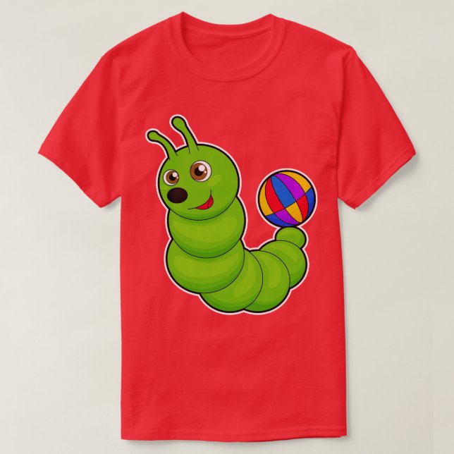 Raupe mit Wasserpolo T-Shirt (Design vorne)