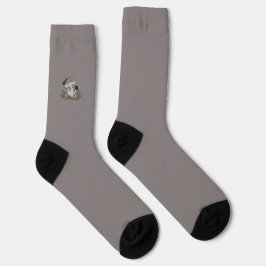 Raupe & Pilze mauve Crew Socken