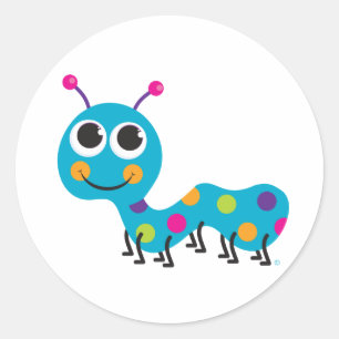 Raupe Runder Aufkleber