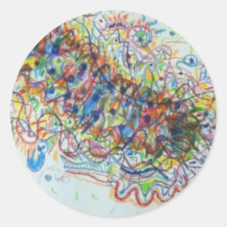 Raupe Runder Aufkleber