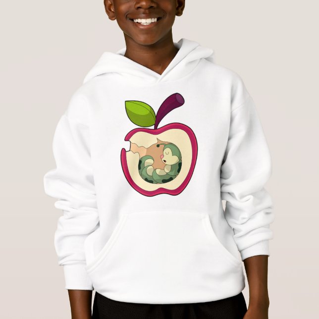 Raupe Schlafapfel Hoodie (Vorderseite)