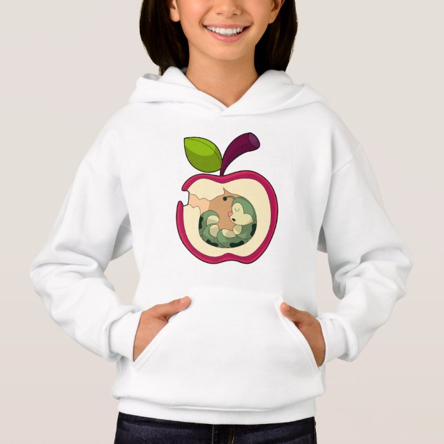 Raupe Schlafapfel Hoodie (Vorderseite)
