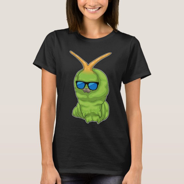 Raupe Sonnenbrille T-Shirt (Vorderseite)