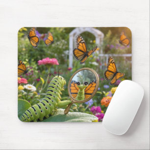 Raupe träumt davon, ein Schmetterling zu sein Mousepad
