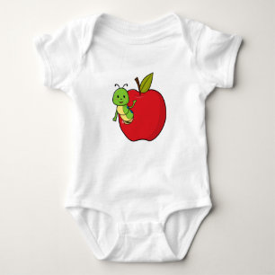 Raupe von Apple Baby Strampler