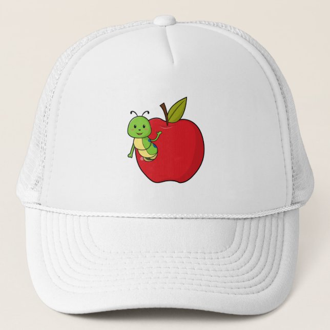 Raupe von Apple Truckerkappe (Vorderseite)