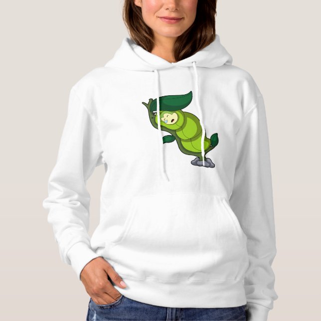 Raupe zum Schlafen mit Leaf Hoodie (Vorderseite)