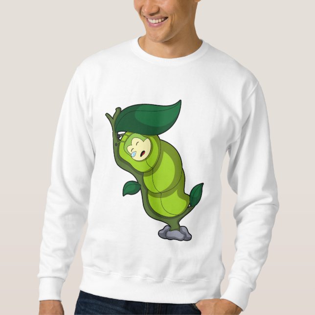 Raupe zum Schlafen mit Leaf Sweatshirt (Vorderseite)