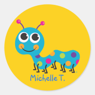 Raupen-Identifizierungs-Aufkleber Runder Aufkleber