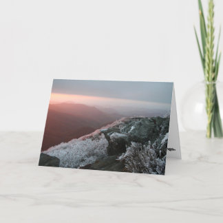 Raureif-Eis-Weihnachtsgruß-Karte Feiertagskarte