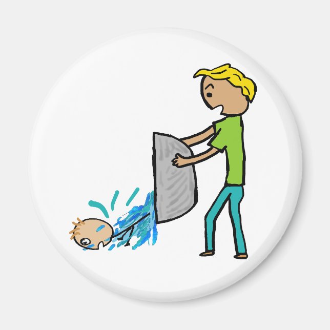 Raus mit dem Bathwasser Magnet (Vorne)