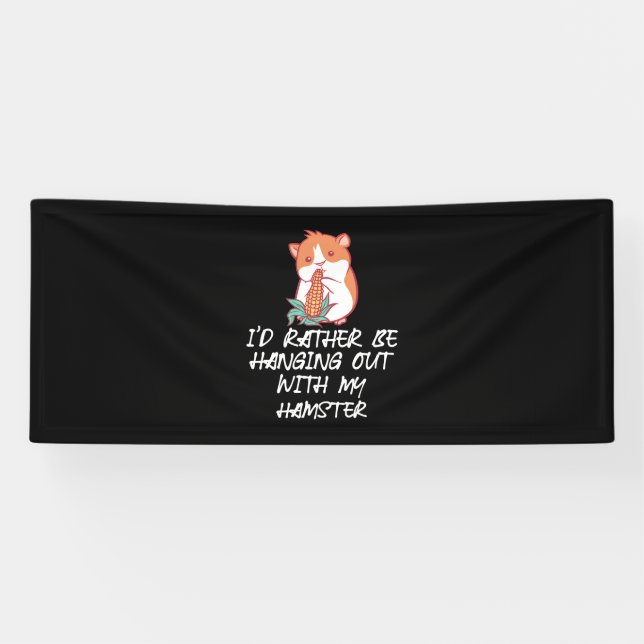 Raus mit meinem Hamster Banner (Horizontal)