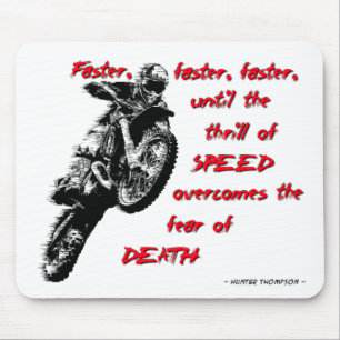 Rausch der Geschwindigkeit - Dirt Bike Motocross-M Mousepad