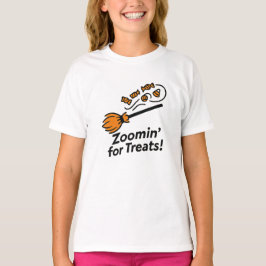 Rauszoomendes Halloween-Design in Orange für Süßig T-Shirt