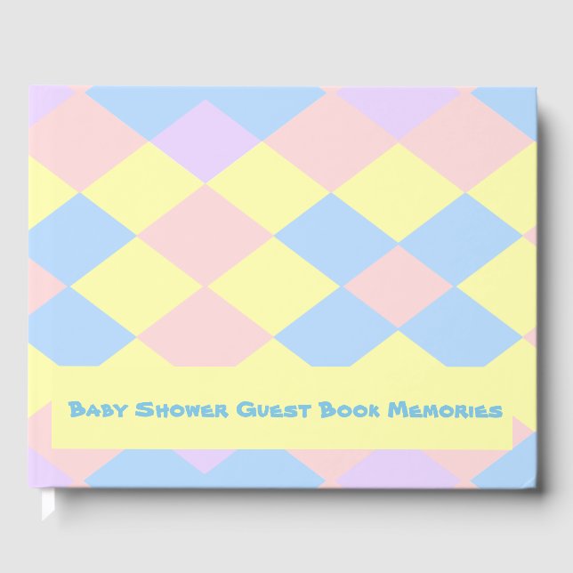 Raute der Pastellfarbe Gästebuch (Vorderseite)
