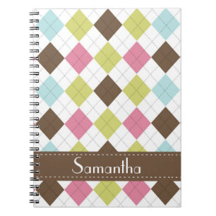 Raute Diamond Stitch Sweater Spirale Notebook Notizblock