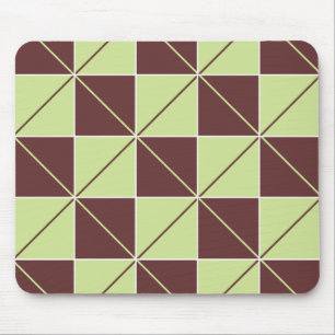 Raute für grüne und braune Karton Mousepad