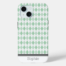 Raute für Weiß und Grün Samsung Case-Mate iPhone Hülle