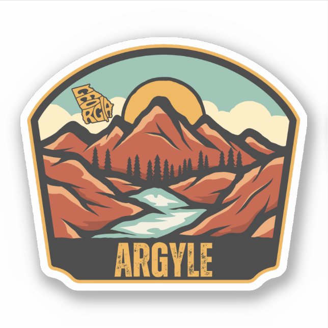 Raute, Georgien Aufkleber (Vorderseite)