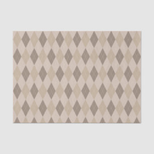 Raute-Musterpapier für Beige Tones Seidenpapier