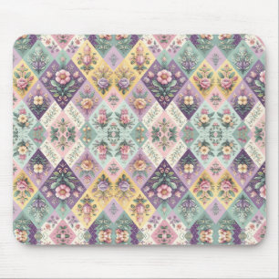 Raute pastellfarben Osterfeier/Frühling Mousepad