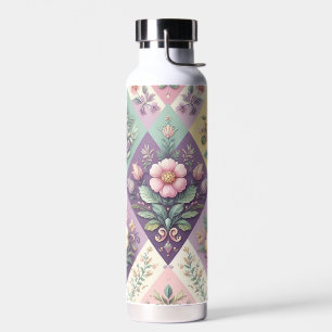 Raute pastellfarben Osterfeier/Frühling Trinkflasche