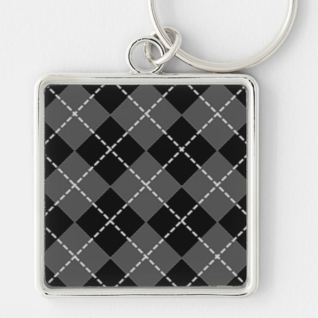 RAUTE PATTERN SCHLÜSSELANHÄNGER (Vorne)