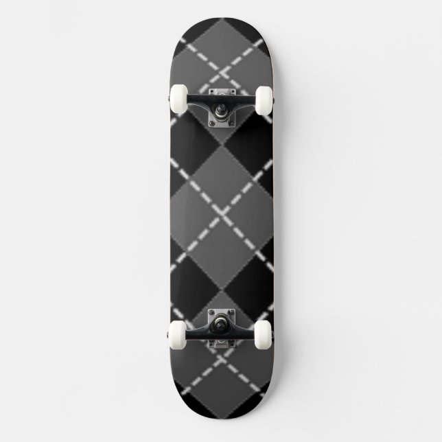 RAUTE PATTERN SKATEBOARD (Vorderseite)