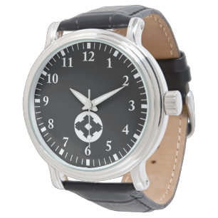 Raute-Rahmen in Reiskuchen Armbanduhr