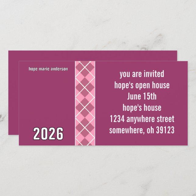 Raute Senior Abschluss Open Houses Foto (Vorne/Hinten)