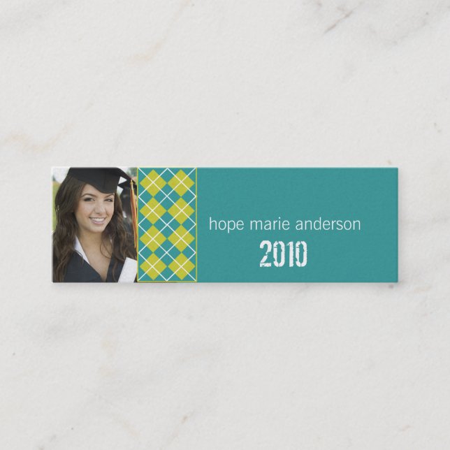 Raute Senior Pictures Senior Visitenkarte (Vorderseite)