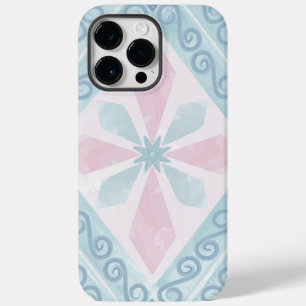 rautenförmiges blaues Muster Case-Mate iPhone 14 Pro Max Hülle