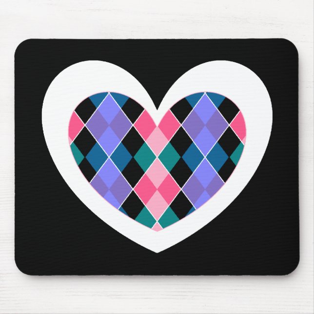 Rautenherz Mousepad (Vorne)