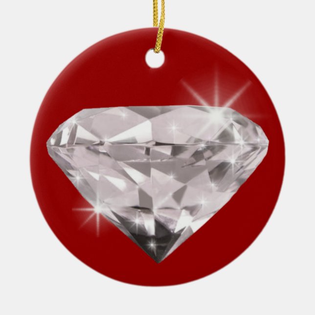 Rautenschmuck Keramikornament (Vorne)