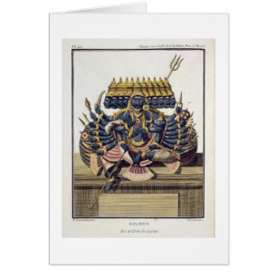 Ravana, Dämonkönig von Ceylon, 'von der Reise