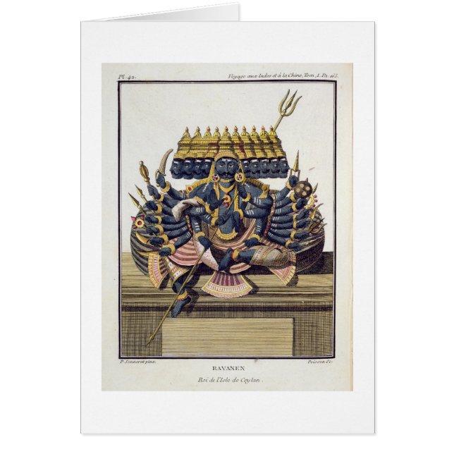 Ravana, Dämonkönig von Ceylon, 'von der Reise (Vorne)