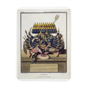 Ravana, Dämonkönig von Ceylon, 'von der Reise Magnet